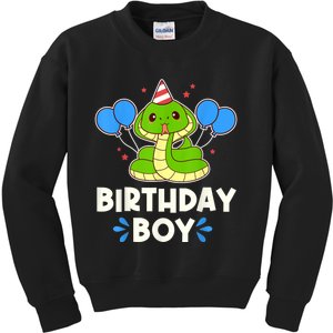 Ute Birthday Boy Cobra Graphic Kids Sweatshirt