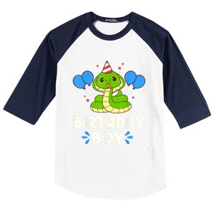 Ute Birthday Boy Cobra Graphic Baseball Sleeve Shirt