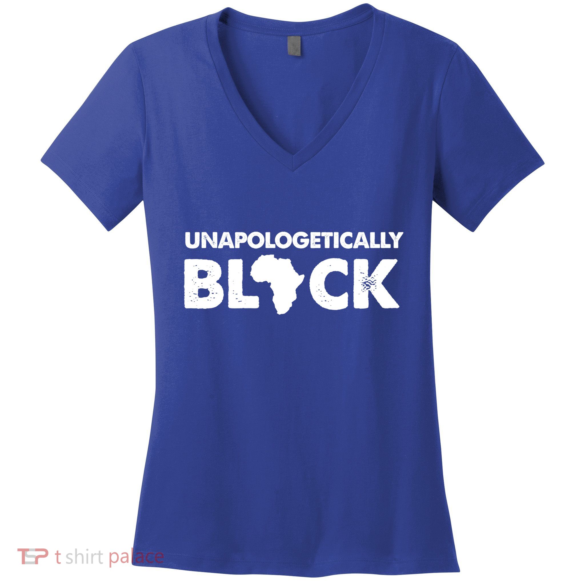 Unapologetically Black Black History Month Gift Women's V-Neck T-Shirt