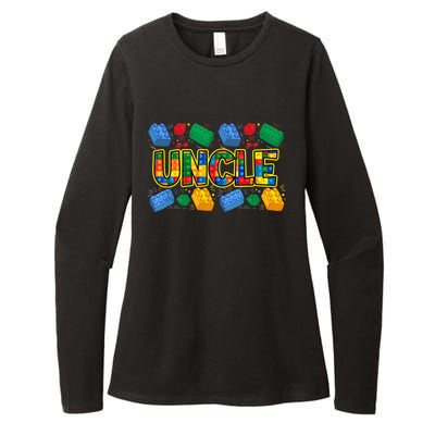 Uncle Brick Builder Funny Uncles Blocks Master Builder Womens CVC Long Sleeve Shirt