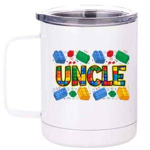 Uncle Brick Builder Funny Uncles Blocks Master Builder 12 oz Stainless Steel Tumbler Cup