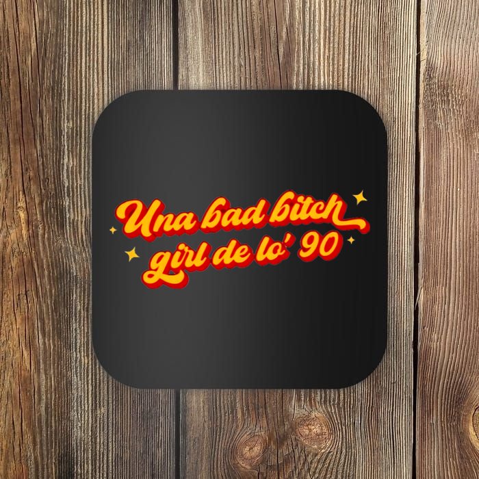 Una Bad Bitch Girl De Lo 90 Retro Vintage Trending Coaster