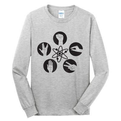 US Big Bang Theory +Logo Rock Lizard Spock 01 Tall Long Sleeve T-Shirt