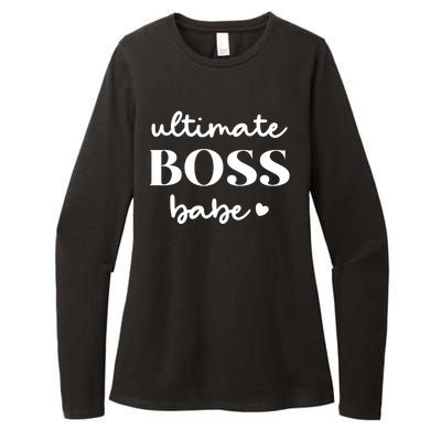 Ultimate Boss Babe Cute Gift Womens CVC Long Sleeve Shirt