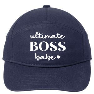 Ultimate Boss Babe Cute Gift 7-Panel Snapback Hat