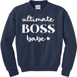 Ultimate Boss Babe Cute Gift Kids Sweatshirt