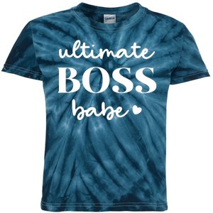 Ultimate Boss Babe Cute Gift Kids Tie-Dye T-Shirt