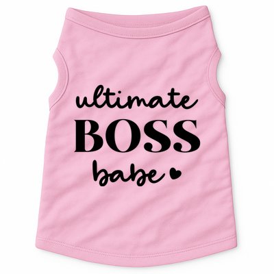 Ultimate Boss Babe Cute Gift Doggie Tank