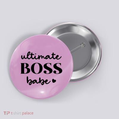 Ultimate Boss Babe Cute Gift Button