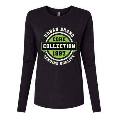 Urban Brand Core Collection Varsity Womens Cotton Relaxed Long Sleeve T-Shirt