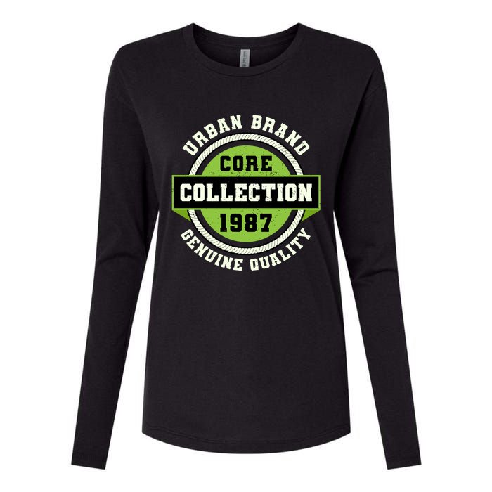 Urban Brand Core Collection Varsity Womens Cotton Relaxed Long Sleeve T-Shirt