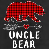 Uncle Bear Christmas Pajama Red Plaid Buffalo Xmas Hat