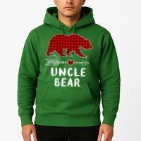 Uncle Bear Christmas Pajama Red Plaid Buffalo Xmas Hoodie