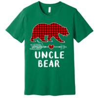 Uncle Bear Christmas Pajama Red Plaid Buffalo Xmas Premium T-Shirt