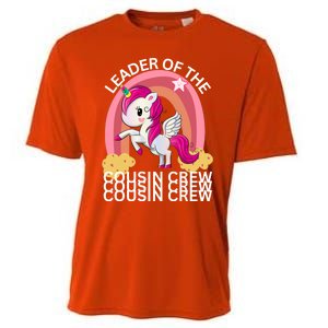 Unicorn Best Cousin Crew Christmas Leader Of The Cousin Crew Gift Cooling Performance Crew T-Shirt