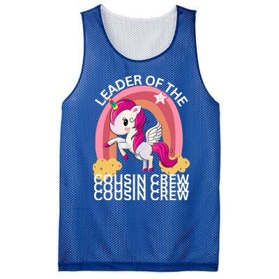 Unicorn Best Cousin Crew Christmas Leader Of The Cousin Crew Gift Mesh Reversible Basketball Jersey Tank