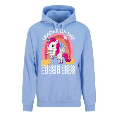 Unicorn Best Cousin Crew Christmas Leader Of The Cousin Crew Gift Unisex Surf Hoodie