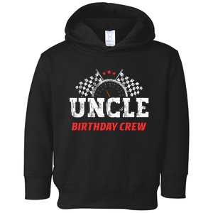 Uncle Birthday Crew Race Car Theme Party Racing Car Driver Toddler Hoodie