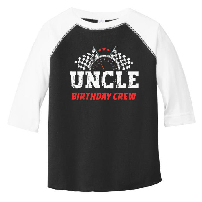 Uncle Birthday Crew Race Car Theme Party Racing Car Driver Toddler Fine Jersey T-Shirt