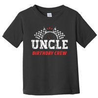 Uncle Birthday Crew Race Car Theme Party Racing Car Driver Toddler T-Shirt