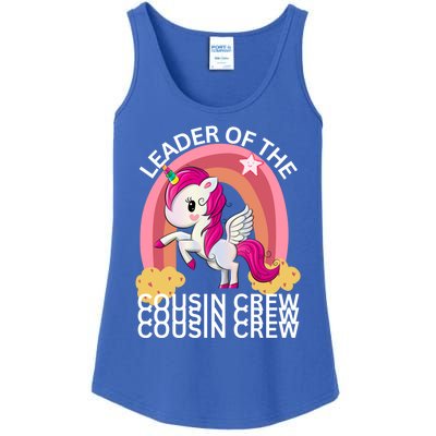 Unicorn Best Cousin Crew Christmas Leader Of The Cousin Crew Gift Ladies Essential Tank