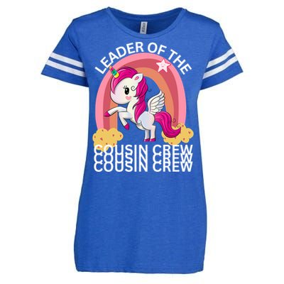 Unicorn Best Cousin Crew Christmas Leader Of The Cousin Crew Gift Enza Ladies Jersey Football T-Shirt