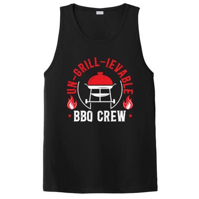 Ungrillievable Bbq Crew Grilling Grillmaster Barbecue Cool Gift PosiCharge Competitor Tank