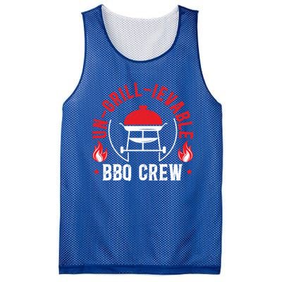 Ungrillievable Bbq Crew Grilling Grillmaster Barbecue Cool Gift Mesh Reversible Basketball Jersey Tank