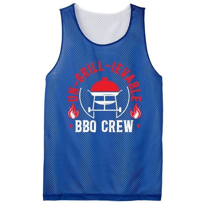 Ungrillievable Bbq Crew Grilling Grillmaster Barbecue Cool Gift Mesh Reversible Basketball Jersey Tank