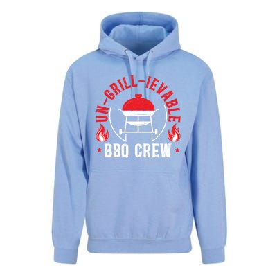 Ungrillievable Bbq Crew Grilling Grillmaster Barbecue Cool Gift Unisex Surf Hoodie