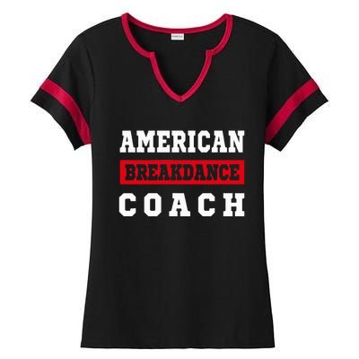 Usa Breakdancing Costume Ladies Halftime Notch Neck Tee