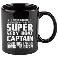 Unny Boat Captain For Women Boating Boat Captain 11oz C Handle Ceramic Mug