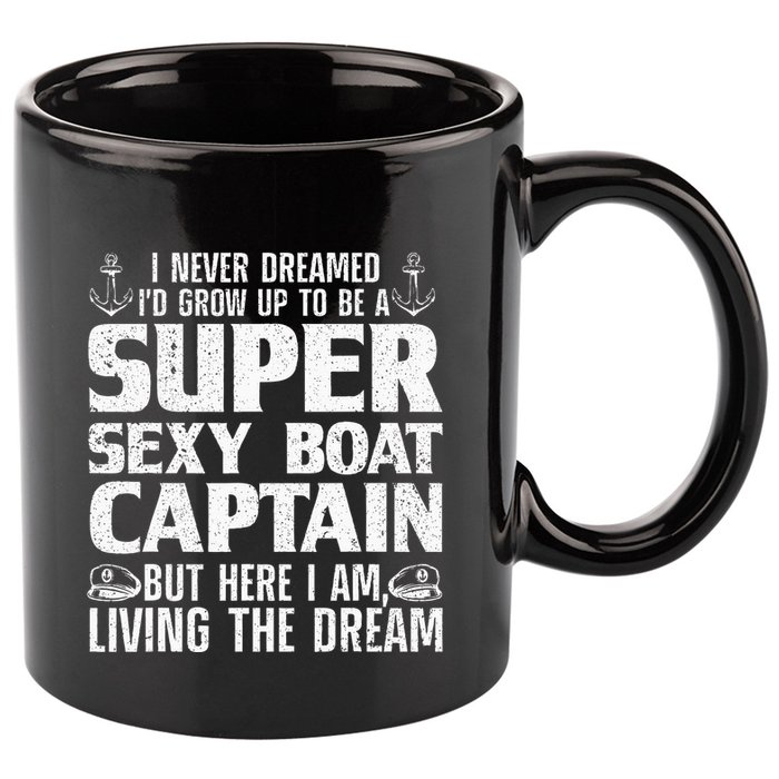 Unny Boat Captain For Women Boating Boat Captain 11oz C Handle Ceramic Mug