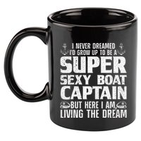 Unny Boat Captain For Women Boating Boat Captain 11oz C Handle Ceramic Mug