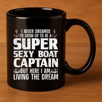 Unny Boat Captain For Women Boating Boat Captain 11oz C Handle Ceramic Mug