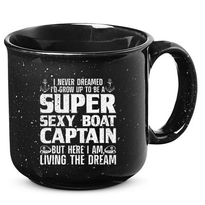 Unny Boat Captain For Women Boating Boat Captain 15oz Campfire Ceramic Mug