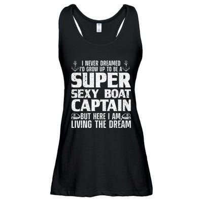Unny Boat Captain For Women Boating Boat Captain Ladies Essential Flowy Tank