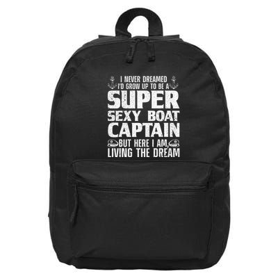 Unny Boat Captain For Women Boating Boat Captain 16 in Basic Backpack
