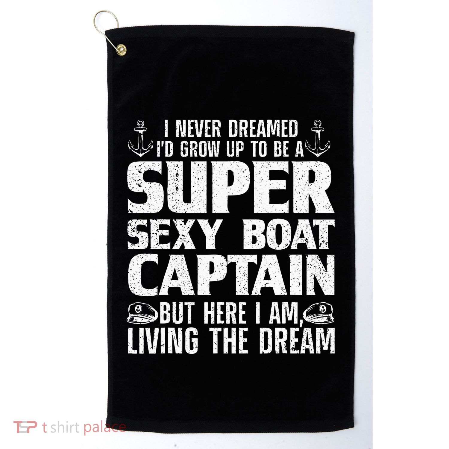 Unny Boat Captain For Women Boating Boat Captain Golf Towel