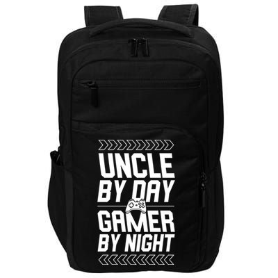 Uncle By Day Gamer By Night Funny Uncle Gamer Cool Gift Impact Tech Backpack