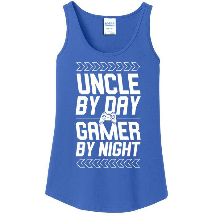 Uncle By Day Gamer By Night Funny Uncle Gamer Cool Gift Ladies Essential Tank