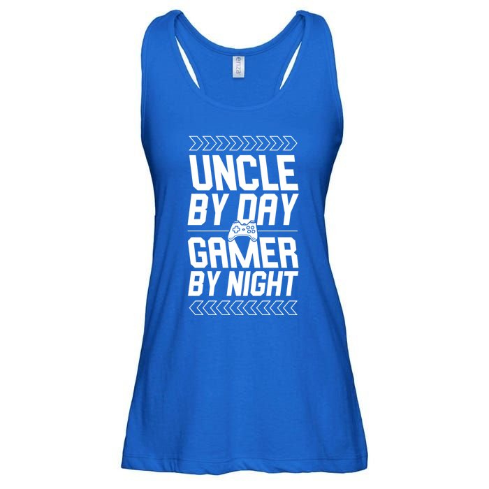 Uncle By Day Gamer By Night Funny Uncle Gamer Cool Gift Ladies Essential Flowy Tank