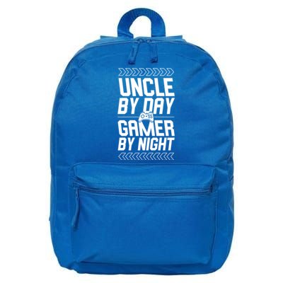 Uncle By Day Gamer By Night Funny Uncle Gamer Cool Gift 16 in Basic Backpack