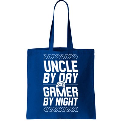 Uncle By Day Gamer By Night Funny Uncle Gamer Cool Gift Tote Bag