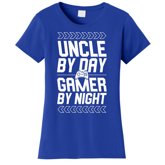 Uncle By Day Gamer By Night Funny Uncle Gamer Cool Gift Women's T-Shirt