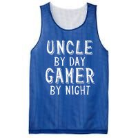 Uncle By Day Gamer By Night Nerd Geek Video Gamer Uncle Cool Gift Mesh Reversible Basketball Jersey Tank