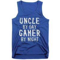 Uncle By Day Gamer By Night Nerd Geek Video Gamer Uncle Cool Gift Tank Top