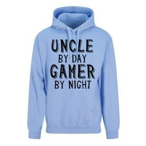 Uncle By Day Gamer By Night Nerd Geek Video Gamer Uncle Cool Gift Unisex Surf Hoodie