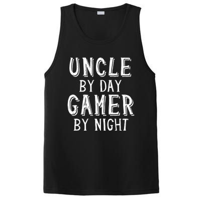 Uncle By Day Gamer By Night Nerd Geek Video Gamer Uncle Funny Gift PosiCharge Competitor Tank