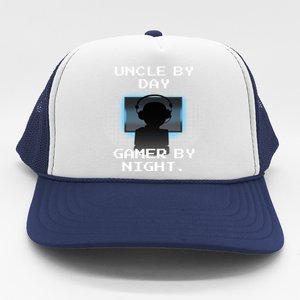 Uncle By Day Gamer By Night Gift Trucker Hat